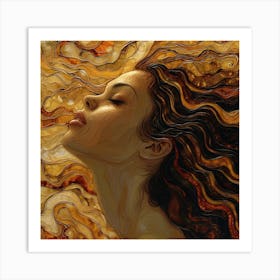 Woman'S Face Art Print