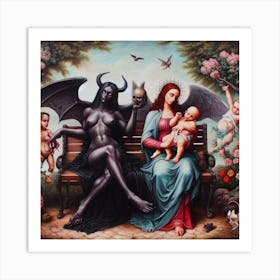 Virgin And Child Art Print