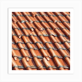 Tile Roof 5 Art Print