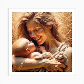 Mother And Child 1 Art Print