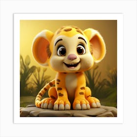 Tiger Cub 9 Art Print