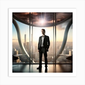 Man In The Window Art Print