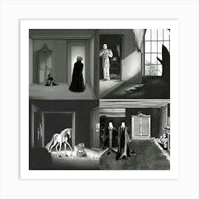 Dim Lit Room Of Horror Art Print