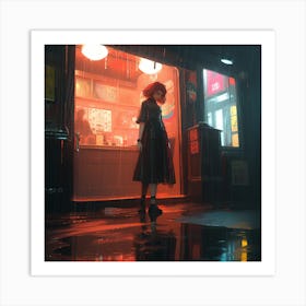 Rainy Night Art Print