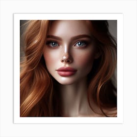 Most Beautiful woman from Russia, DALL-E 9 Art Print