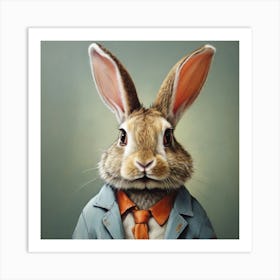 Mr Rabbit Art Print