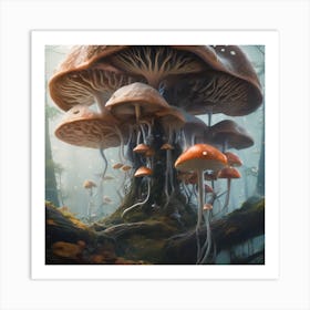 Fungi future Art Print