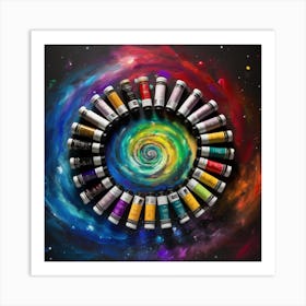 Galaxy Painting Art Print