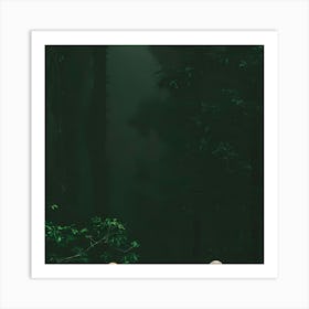 Two People In The Forest Art Print