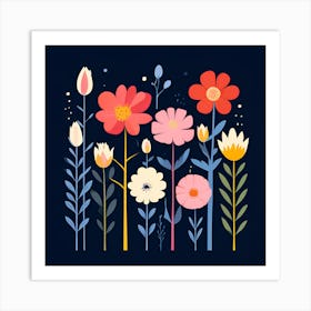 Colorful Flowers Art Print