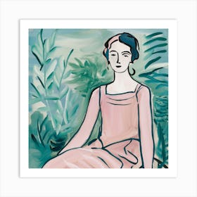 Woman In Pink Henri Matisse Art Print