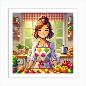 Girl In A Kitchen 1 Poster