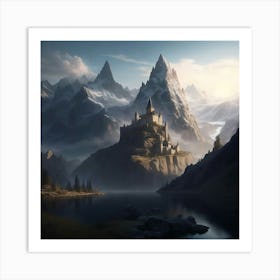 Lakeview Citadel Art Print