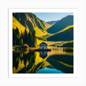 House On The Lake Art Print