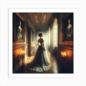 Woman By The Window 7 Art Print