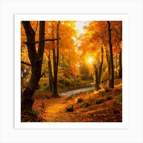 Autumn In The Woods 3 Art Print