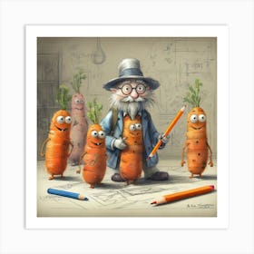 Carrots 13 Art Print