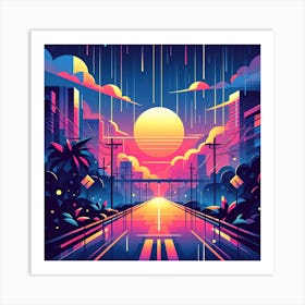 Pixel Art 8 Art Print