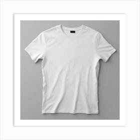 White T - Shirt 12 Art Print