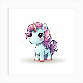 Cute Unicorn 715 Art Print