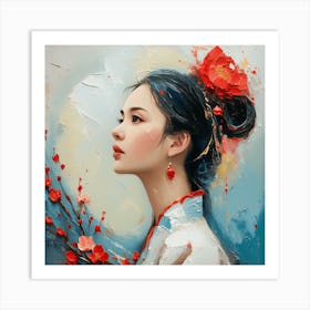 Chinese Girl Art Print