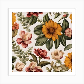 Floral Pattern Art Print