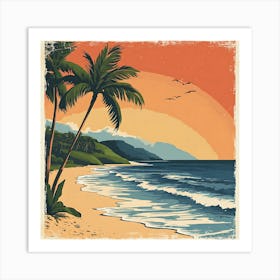 Hawaiian Sunset Art Print