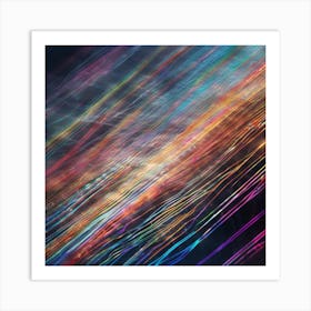 Abstract Light Lines Art Print