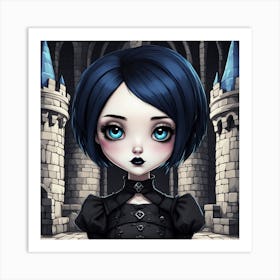 Goth chibi of the Castle Art Print