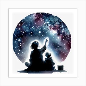 Stargazing Art Print