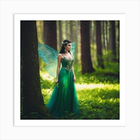 Fairy In The Forest 3 Art Print