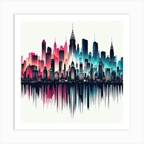 New York City Skyline 6 Art Print