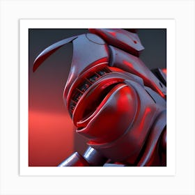 Robot Head Art Print