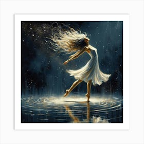 Dancer In Water Art Print