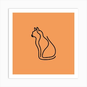 Cat Silhouette Art Print