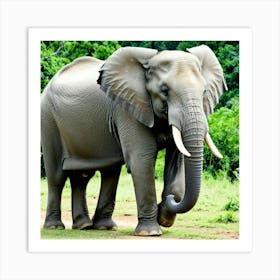 Elephant In The Wild 2 Art Print