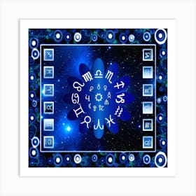 Astrology Horoscopes Constellation Art Print