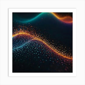 Abstract Wave Background 1 Art Print