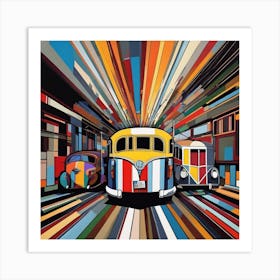 Groovy Bus Art Print