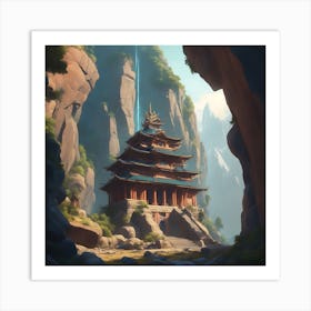 Mountain Temple 9 Art Print