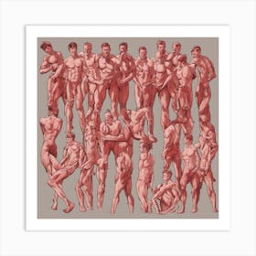 Nude Men Art Print