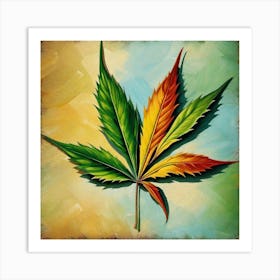 Marijuana Leaf 6 Art Print