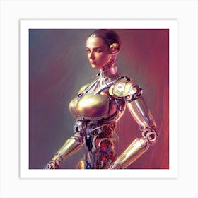 Robot Woman 2 Art Print