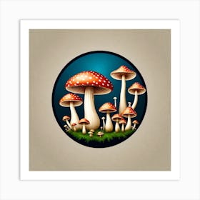 Mushroom Field Art Print