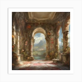 Room With Arches Art Print