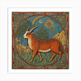 Shamanic Goat Art Print