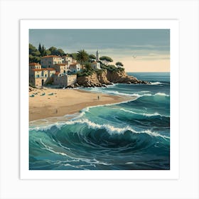 House On The Beach Art Print