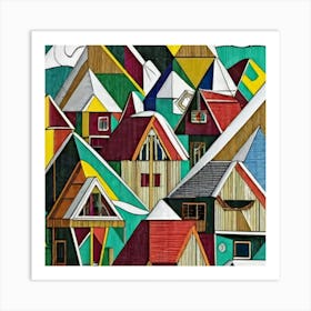 Small mountain village 9 Art Print