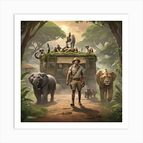 Jumanji Africa Unleashed Art Print 3 Art Print