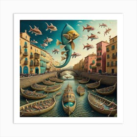 'Boatloads' Art Print